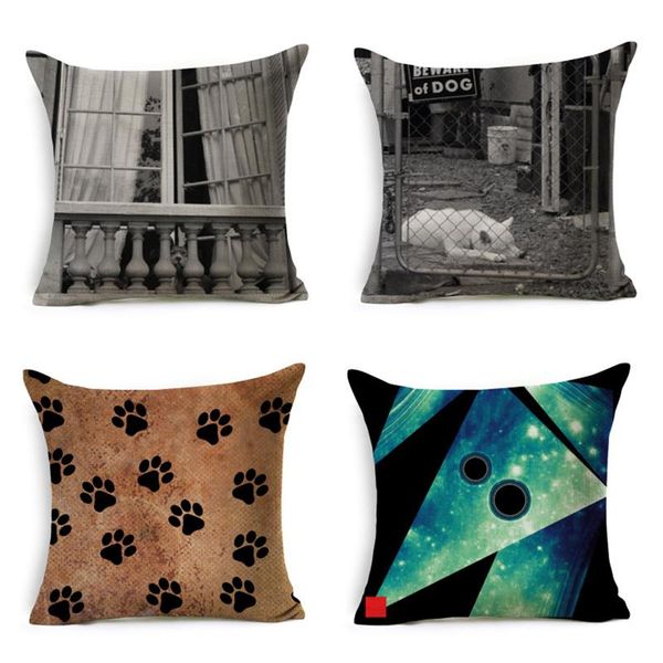 creative personality geometry cushion cover cotton linen cartoon dog footprints home decorative pillow for sofa car cushion/decorative
creative personality geometry cushion cover cotton linen cartoon dog footprints home decorative pillow for sofa car cushion/decorative