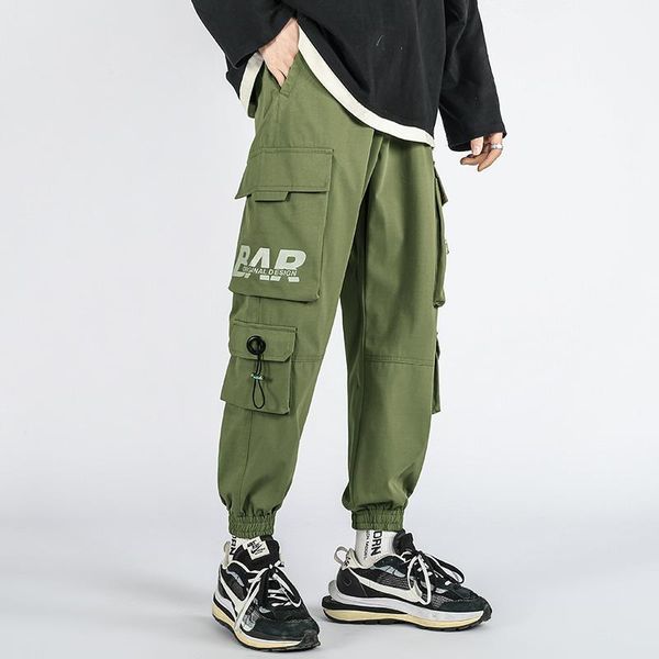 men's pants 2021 men cargo multi-pocket loose hong kong style youth fashion casual, Black
men's pants 2021 men cargo multi-pocket loose hong kong style youth fashion casual, Black