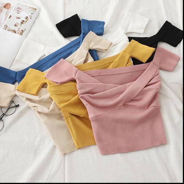 off shoulder solid womens sweaters pleated crop small size highstreet summer for, White;black
off shoulder solid womens sweaters pleated crop small size highstreet summer for, White;black
