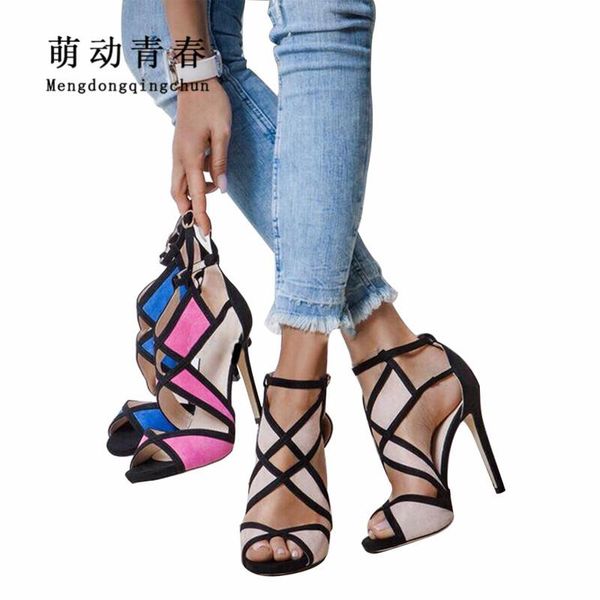 women high heels sandals open toe mix color thin fashion buckle strap party wedding pumps nightclue shoes, Black
women high heels sandals open toe mix color thin fashion buckle strap party wedding pumps nightclue shoes, Black
