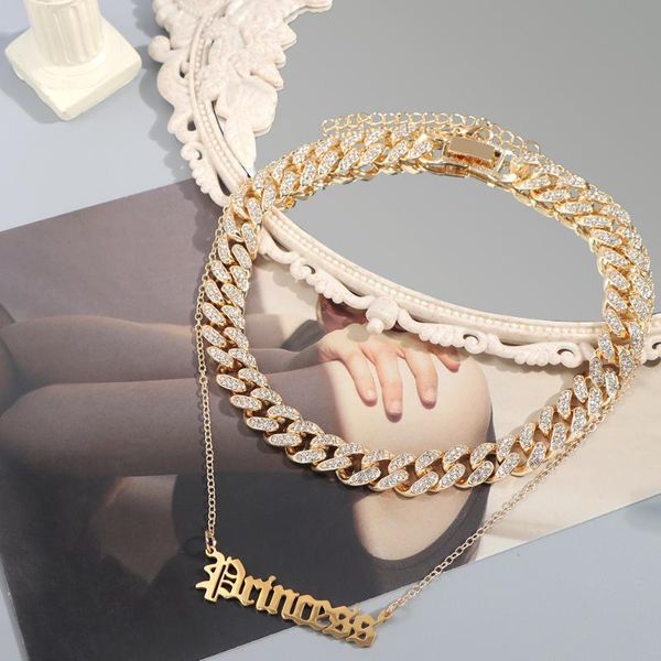 chains punk paved rhinestones full miami curb cuban chain chokers for women iced bling rapper clavicle necklaces letter pendant jewelry, Silver
chains punk paved rhinestones full miami curb cuban chain chokers for women iced bling rapper clavicle necklaces letter pendant jewelry, Silver