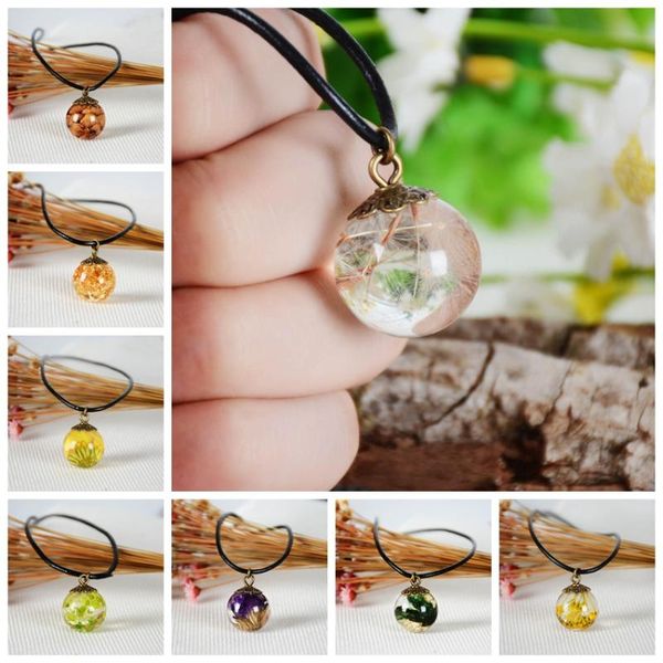 pendant necklaces 2021 fashion handmade natural dandelion glass bottle necklace long strip leather chain for women, Silver
pendant necklaces 2021 fashion handmade natural dandelion glass bottle necklace long strip leather chain for women, Silver