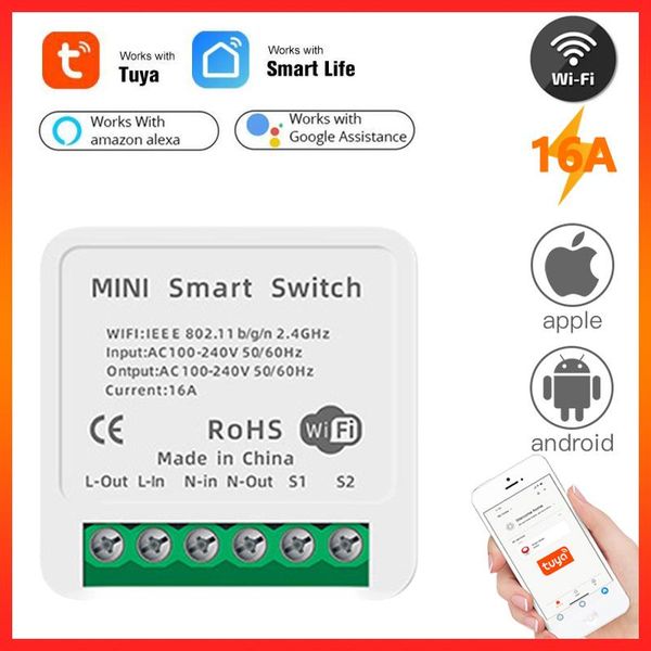 smart home control mini tuya wifi switch diy timer wireless switches works with alexa google life app household supplies
smart home control mini tuya wifi switch diy timer wireless switches works with alexa google life app household supplies