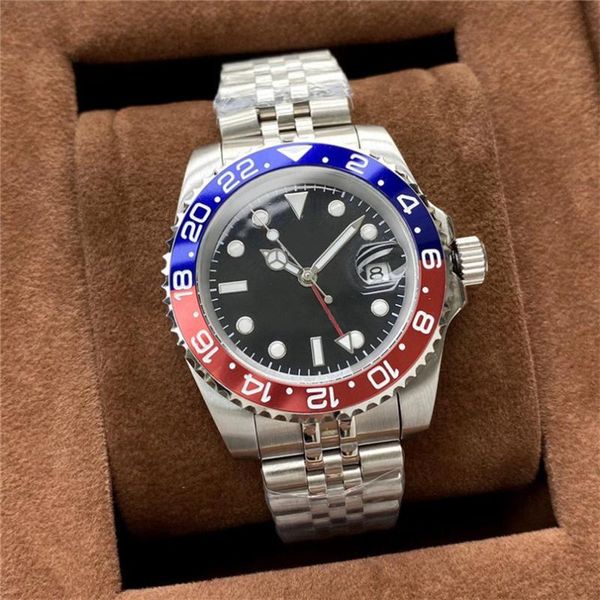 wristwatches 40mm master gmt ceramic bezel mens mechanical stainless steel automatic movement watch designer sports self-wind watches, Slivery;brown
wristwatches 40mm master gmt ceramic bezel mens mechanical stainless steel automatic movement watch designer sports self-wind watches, Slivery;brown