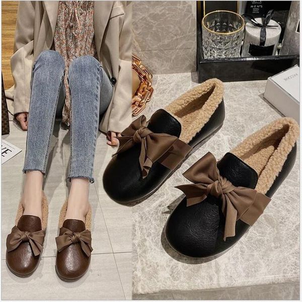 boots 2021 autumn and winter korean version one-step retro bow women's flat-bottomed round toe plus velvet warm shoes, Black
boots 2021 autumn and winter korean version one-step retro bow women's flat-bottomed round toe plus velvet warm shoes, Black