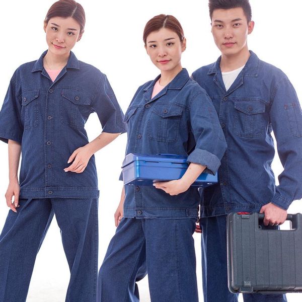 Men's Tracksuits Men Uniform Jeans Sets Short Long Sleeve Jacket Slim Cowboy Two Pieces Breathable Male Wear Resistant Denim Welding Overall, Gray
Men's Tracksuits Men Uniform Jeans Sets Short Long Sleeve Jacket Slim Cowboy Two Pieces Breathable Male Wear Resistant Denim Welding Overall, Gray