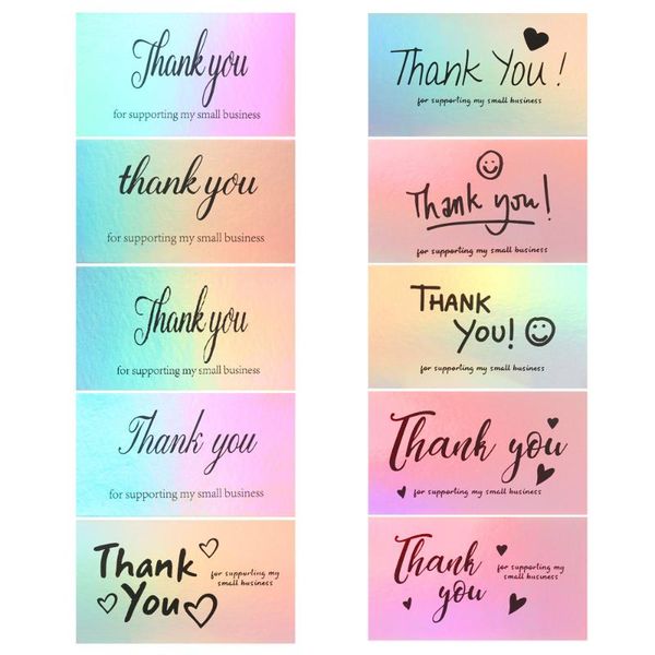greeting cards 30/50pcs reflective laser appreciate thank you for supporting my small business customer shopping gift
greeting cards 30/50pcs reflective laser appreciate thank you for supporting my small business customer shopping gift