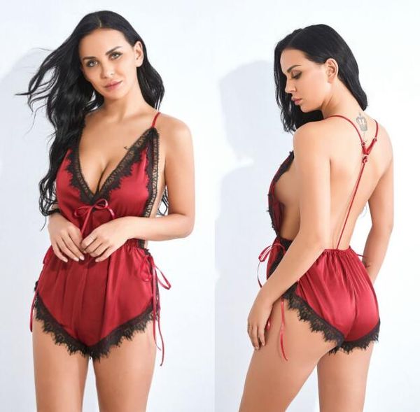 women sleepwear sexys lingerie underwear red suspender one piece lace ladies sleep bodysuit sling pajamas f077, Black;red
women sleepwear sexys lingerie underwear red suspender one piece lace ladies sleep bodysuit sling pajamas f077, Black;red
