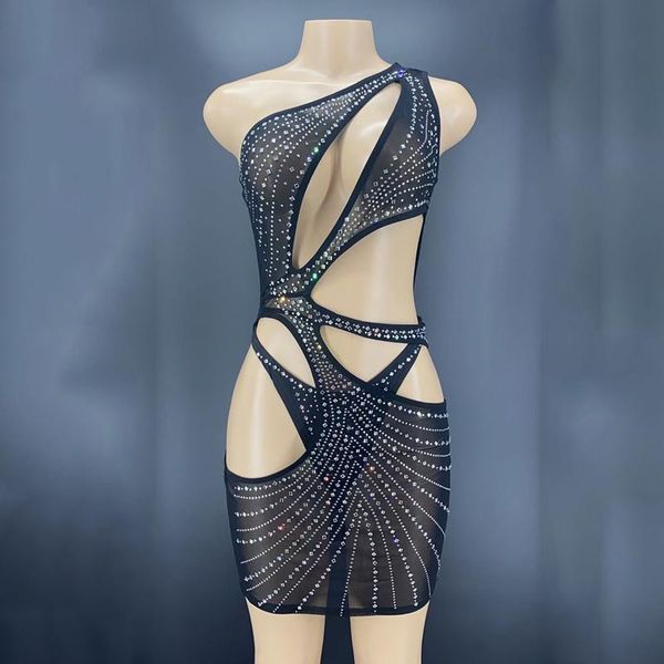 stage wear black rhinestone elastic mesh dress one-piece high-end pole dance clothing evening performance costume dn10168, Black;red
stage wear black rhinestone elastic mesh dress one-piece high-end pole dance clothing evening performance costume dn10168, Black;red