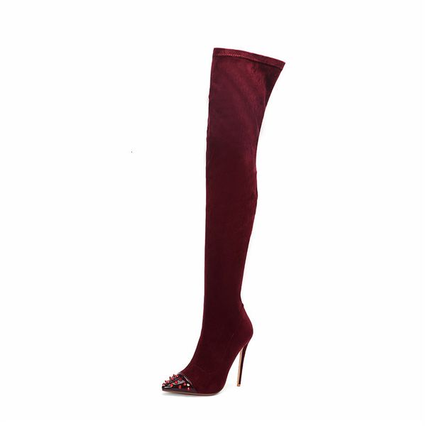 boots asumer over the knee women pointed toe flock super high heels shoes classic thigh height big size nqnf, Black
boots asumer over the knee women pointed toe flock super high heels shoes classic thigh height big size nqnf, Black