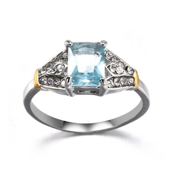 wedding rings jewelry natural aquamarine finger ring emerald cut blue gemstone birthday party decoration bridal gift, Slivery;golden
wedding rings jewelry natural aquamarine finger ring emerald cut blue gemstone birthday party decoration bridal gift, Slivery;golden