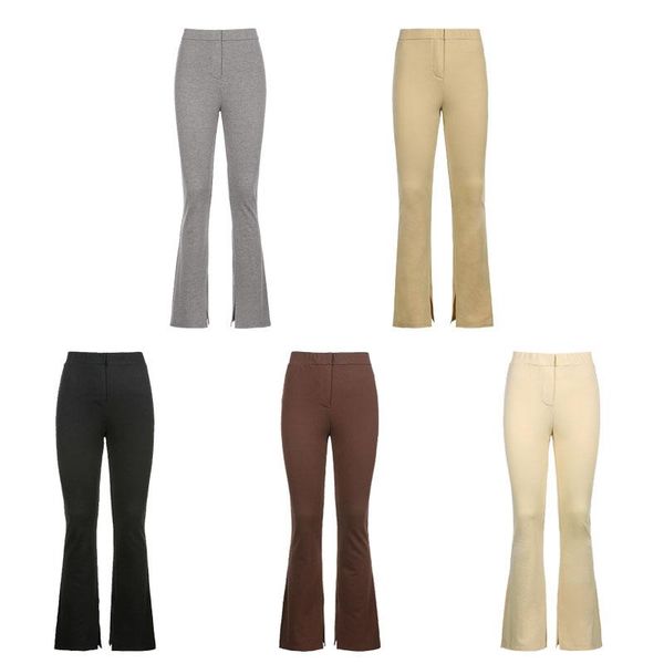 women's pants & capris casual skinny elastic high waist stretchy sports y2k sweatpants women trousers slit fashion flared leggings jogg, Black;white
women's pants & capris casual skinny elastic high waist stretchy sports y2k sweatpants women trousers slit fashion flared leggings jogg, Black;white