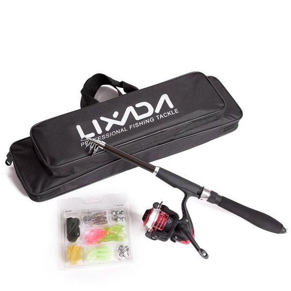 lixada 1.3m/1.6m fishing rod and reel combo tackle full kit set with spinning soft lures jig hooks
lixada 1.3m/1.6m fishing rod and reel combo tackle full kit set with spinning soft lures jig hooks