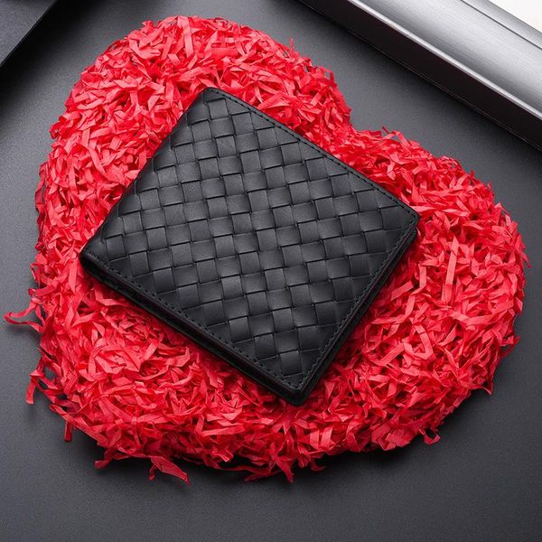 wallets men's short genuine leather wallet fashion simple sheepskin woven high-grade long business money clip 2021, Red;black
wallets men's short genuine leather wallet fashion simple sheepskin woven high-grade long business money clip 2021, Red;black