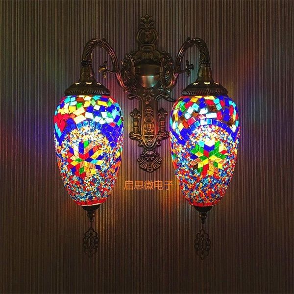 wall lamp double heads mediterranean style art deco turkish mosaic handcrafted glass romantic light
wall lamp double heads mediterranean style art deco turkish mosaic handcrafted glass romantic light
