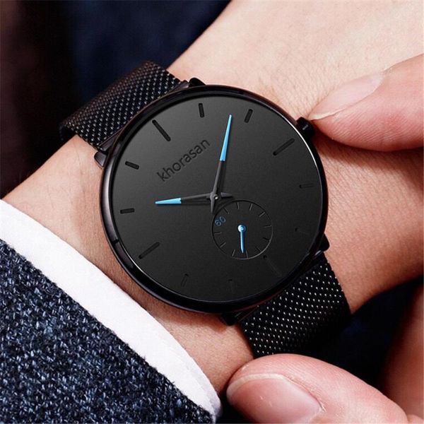 wristwatches fashion men leather strap two-hand watches mens business stainless steel mesh quartz watch for gift relogio masculino, Slivery;brown
wristwatches fashion men leather strap two-hand watches mens business stainless steel mesh quartz watch for gift relogio masculino, Slivery;brown