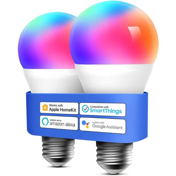 bulbs smart wifi led works with alexa, google home, dimmable e27 multicolor 2700k-6500k rgb 810 lumens 60w equivalent no hub
bulbs smart wifi led works with alexa, google home, dimmable e27 multicolor 2700k-6500k rgb 810 lumens 60w equivalent no hub