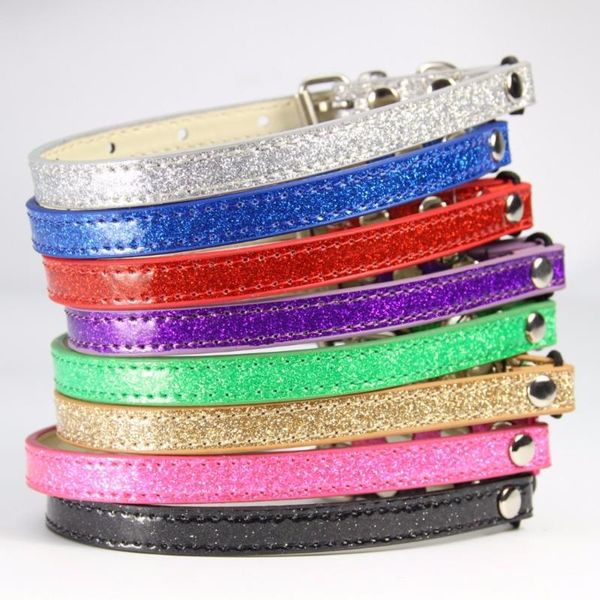 cat collars & leads (12 pieces / lot ) colorful glitter pu leather material small big fat necklace with bells and elastic collar s m l
cat collars & leads (12 pieces / lot ) colorful glitter pu leather material small big fat necklace with bells and elastic collar s m l