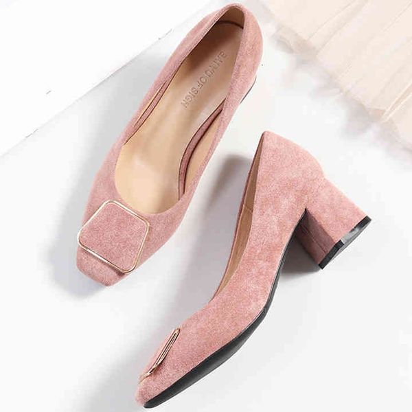 dress shoes spring autumn fashion women's pumps woman flock leather square high heels lady casual comfortable o0009 0c7l, Black
dress shoes spring autumn fashion women's pumps woman flock leather square high heels lady casual comfortable o0009 0c7l, Black