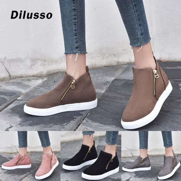 boots women flat casual zipper single shoes plus size booties students running female slip on, Black
boots women flat casual zipper single shoes plus size booties students running female slip on, Black