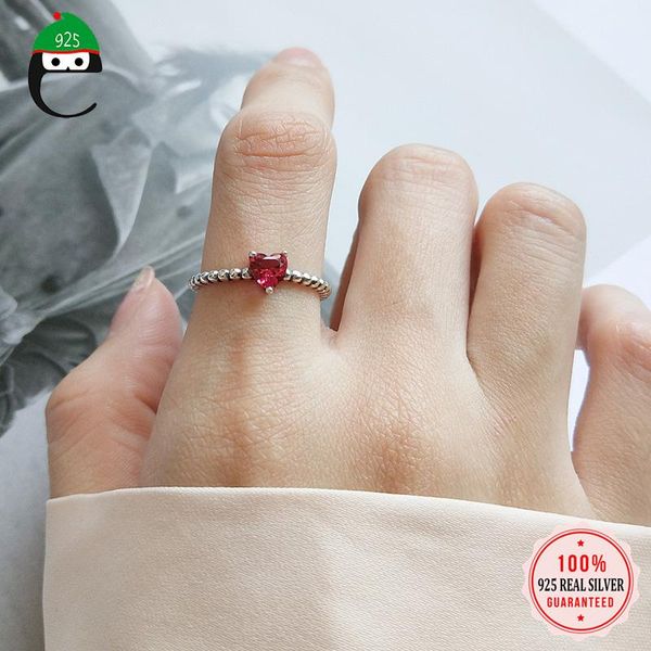 cluster rings elfoplatasi authentic 925 sterling silver fashion romantic red heart opening for women wedding party s925 jewelry da1289, Golden;silver
cluster rings elfoplatasi authentic 925 sterling silver fashion romantic red heart opening for women wedding party s925 jewelry da1289, Golden;silver