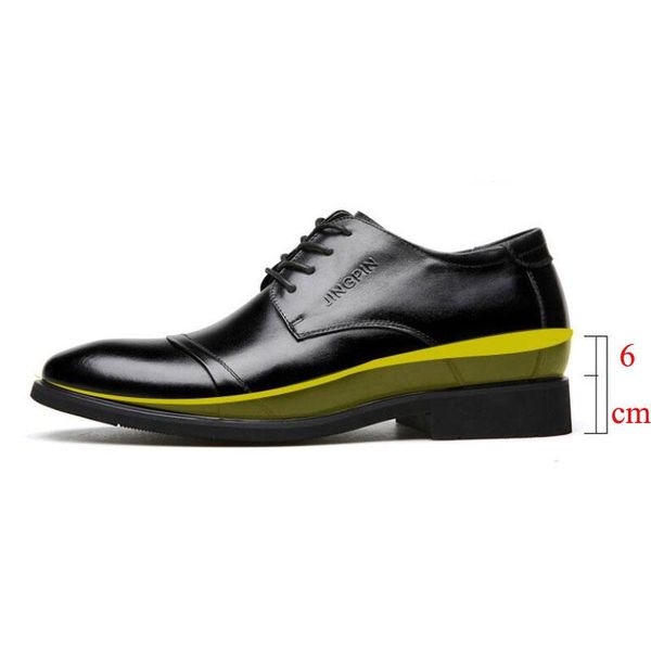 men elevator shoes increase 6 cm mens formal leather hidden heeled casual business male 44 drop dress, Black
men elevator shoes increase 6 cm mens formal leather hidden heeled casual business male 44 drop dress, Black