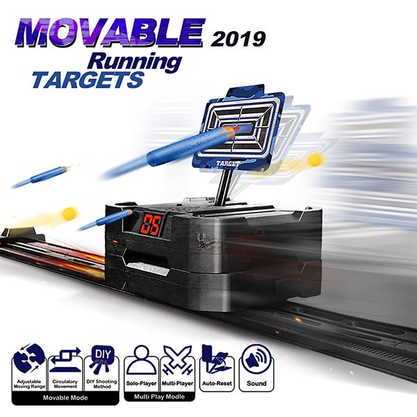 Running Target Movable Target Adjustable DIY Shooting Electric Scoring Auto Reset Digital Targets for NERF/N-Strike Elite/Mega
Running Target Movable Target Adjustable DIY Shooting Electric Scoring Auto Reset Digital Targets for NERF/N-Strike Elite/Mega