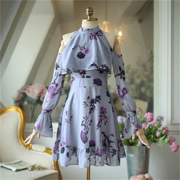 autumn elegant women ruffles yellow dress fashion ladies chiffon es party girls chic floral 210510, Black;gray
autumn elegant women ruffles yellow dress fashion ladies chiffon es party girls chic floral 210510, Black;gray