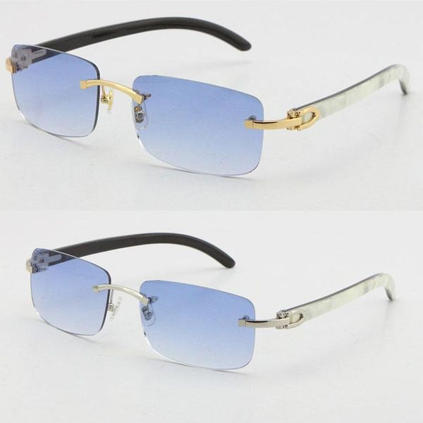 wholesale selling style 8200757 sunglasses original genuine natural black and white vertical stripes buffalo horn rimless 8200758 male femal, White;black
wholesale selling style 8200757 sunglasses original genuine natural black and white vertical stripes buffalo horn rimless 8200758 male femal, White;black