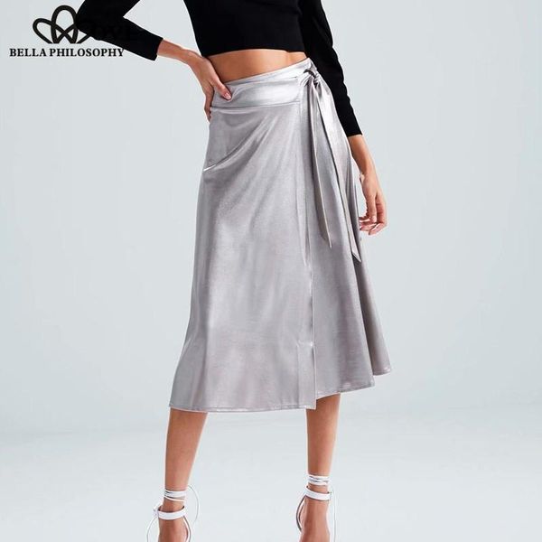 skirts hstar 2021 summer glossy satin a-line lace-up high waist skirt silver midi color party bottoms, Black
skirts hstar 2021 summer glossy satin a-line lace-up high waist skirt silver midi color party bottoms, Black