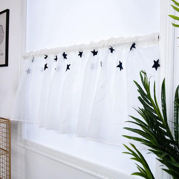 curtain & drapes rod pocket home decor embroidered stars semi tier curtain, short for kitchen bathroom living room
curtain & drapes rod pocket home decor embroidered stars semi tier curtain, short for kitchen bathroom living room