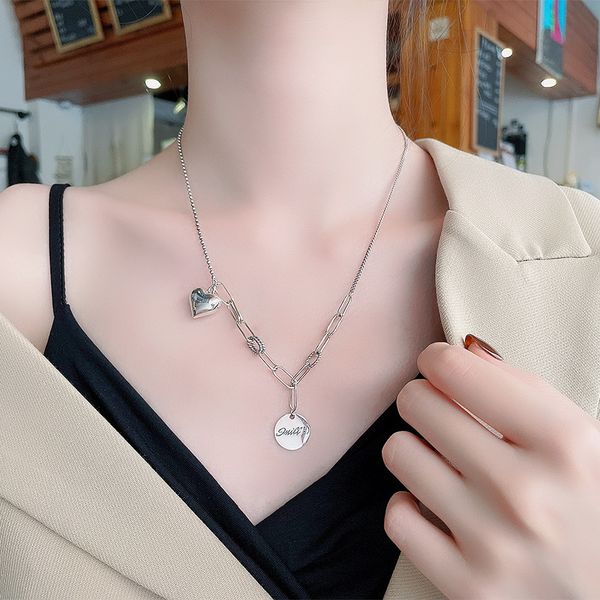 chaosheng s925 sterling silver splicing multi style chain japanese and korean letter smile round brand love necklace
chaosheng s925 sterling silver splicing multi style chain japanese and korean letter smile round brand love necklace