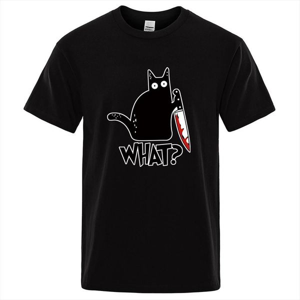 cartoon black cat what funny men t shirt man breathable brand sportswear harajuku street short sleeve loose o neck homme, White;black
cartoon black cat what funny men t shirt man breathable brand sportswear harajuku street short sleeve loose o neck homme, White;black