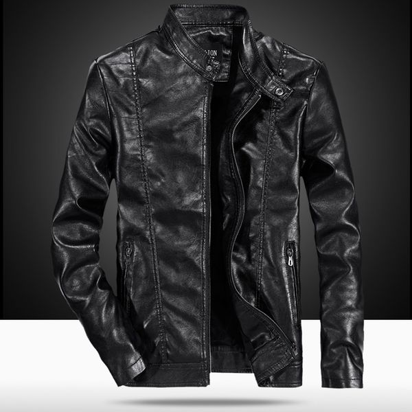 Handsome Solid Color Motorcycle Style Men S Leather Jacket High-quality Stand-up Collar Retro Comfortable Windproof and Warm Fashion Travel Commute, Black
Handsome Solid Color Motorcycle Style Men S Leather Jacket High-quality Stand-up Collar Retro Comfortable Windproof and Warm Fashion Travel Commute, Black