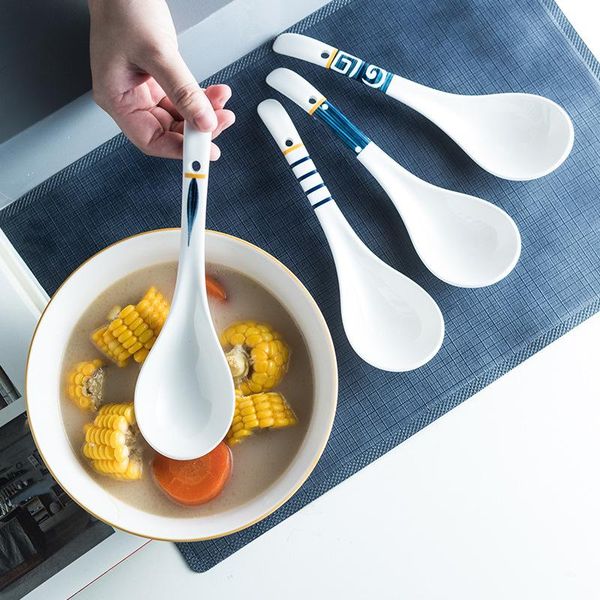 spoons chinese style ceramic spoon tableware multi-function scoop porridge soup for home cutlery dinnerware restaurant utensils
spoons chinese style ceramic spoon tableware multi-function scoop porridge soup for home cutlery dinnerware restaurant utensils