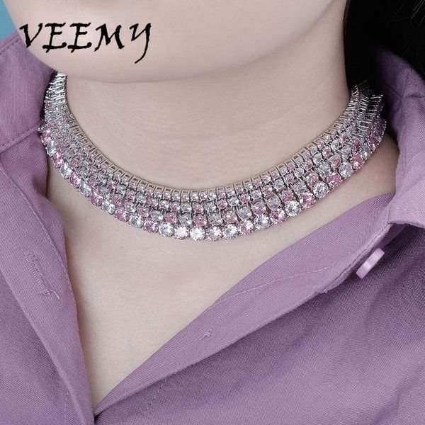 chains veemy 3mm-6mm tennis chain choker necklace iced out bling zircon 1 row women's fashion jewelry, Silver
chains veemy 3mm-6mm tennis chain choker necklace iced out bling zircon 1 row women's fashion jewelry, Silver