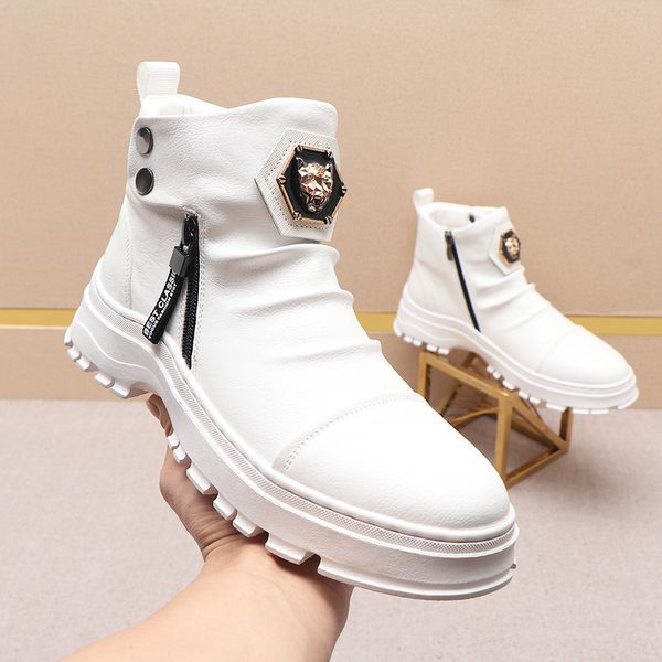 new brand designer men boots white green rivet embroidery high shoes causal flats moccasins luxury punk rock roll boyfriend sneakers, Black
new brand designer men boots white green rivet embroidery high shoes causal flats moccasins luxury punk rock roll boyfriend sneakers, Black