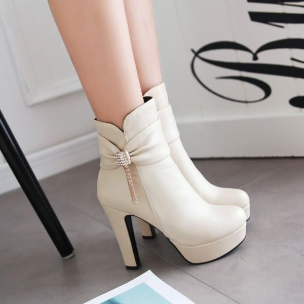 boots big size 11- women shoes ankle for ladies woman winter water drill heel high thick, Black
boots big size 11- women shoes ankle for ladies woman winter water drill heel high thick, Black