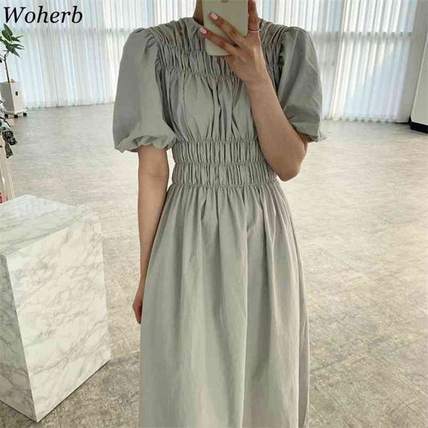 puff short sleeve dress casual solid vintage high waist a-line all-match long dresses summer pleated robes 210519, Black;gray
puff short sleeve dress casual solid vintage high waist a-line all-match long dresses summer pleated robes 210519, Black;gray