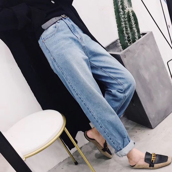 women's pants & capris deat solid color high waist curling loose plus woman jeans nine casual fashion temperament autumn winter tv0851, Black;white
women's pants & capris deat solid color high waist curling loose plus woman jeans nine casual fashion temperament autumn winter tv0851, Black;white