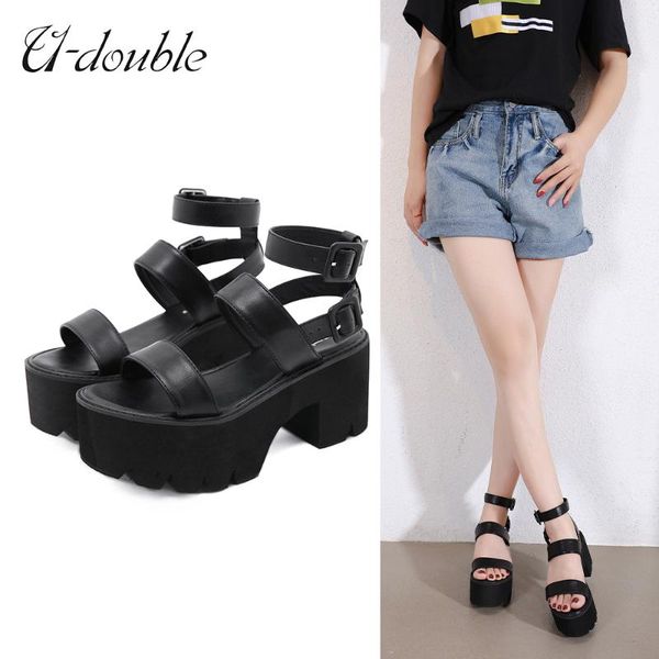 sandals u-double brand summer women platform big size 42 thick bottom ankle strap high heels open toe black gothic shoes
sandals u-double brand summer women platform big size 42 thick bottom ankle strap high heels open toe black gothic shoes
