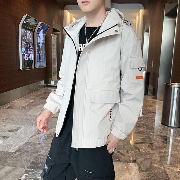 men's jackets breathable warm handsome zipper jacket autumn all-match hooded tooling wind youth lapel, Black;brown
men's jackets breathable warm handsome zipper jacket autumn all-match hooded tooling wind youth lapel, Black;brown