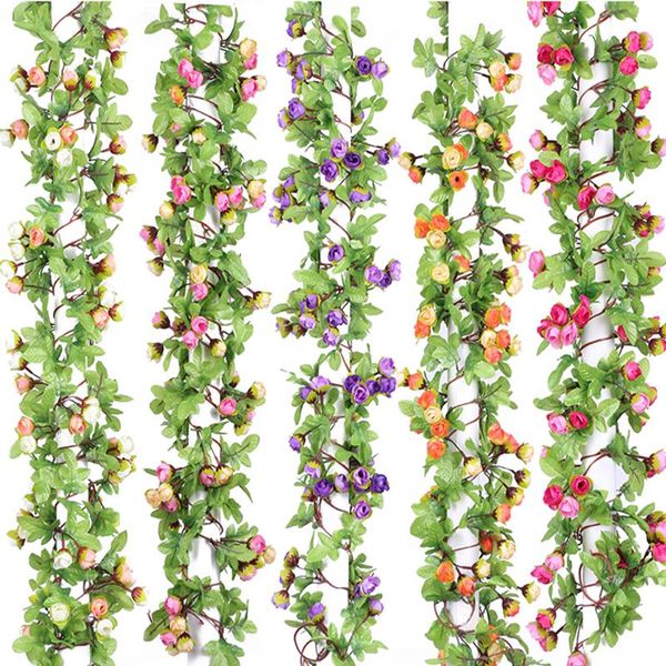 decorative flowers & wreaths pastoral style simulation rose vine artificial hanging flower rattan for wedding decoration
decorative flowers & wreaths pastoral style simulation rose vine artificial hanging flower rattan for wedding decoration