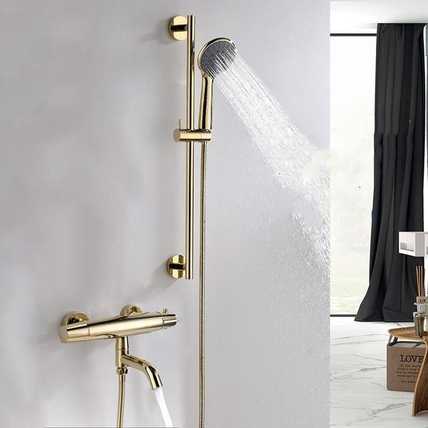 thermostatic gold bathroom shower faucet set brass cold water complete luxury sets
thermostatic gold bathroom shower faucet set brass cold water complete luxury sets