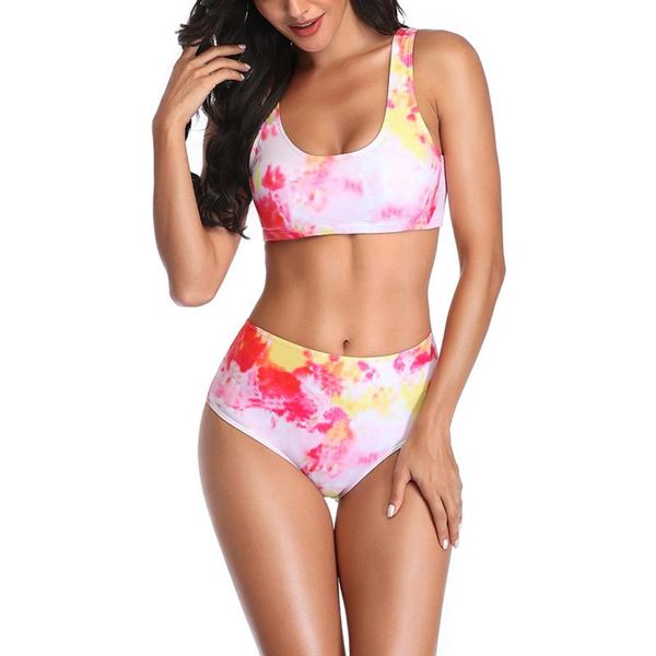 women bikinis set swimsuit ladies colorful padded swim wear bathing beach summer high waist backless two-piece suits
women bikinis set swimsuit ladies colorful padded swim wear bathing beach summer high waist backless two-piece suits
