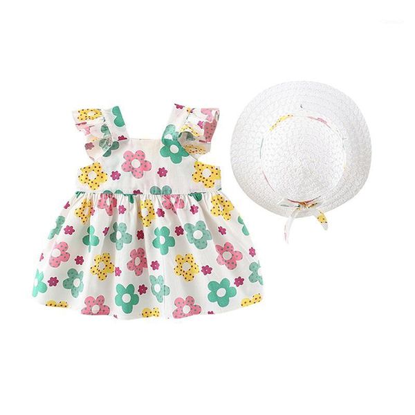 spring summer baby girls dress kids lace small sling print vest skirt + hat 2pcs cute clothes 9m-5y, Red;yellow
spring summer baby girls dress kids lace small sling print vest skirt + hat 2pcs cute clothes 9m-5y, Red;yellow