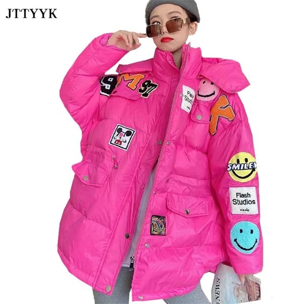 korean fashion down jacket women winter clothing hooded parkas 90% white duck coat female thicken warm outerwear 211018, Black
korean fashion down jacket women winter clothing hooded parkas 90% white duck coat female thicken warm outerwear 211018, Black