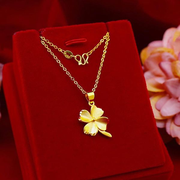 pendant necklaces 2021 for women clover chain real yellow gold plated party wedding engagement jewelry, Silver
pendant necklaces 2021 for women clover chain real yellow gold plated party wedding engagement jewelry, Silver
