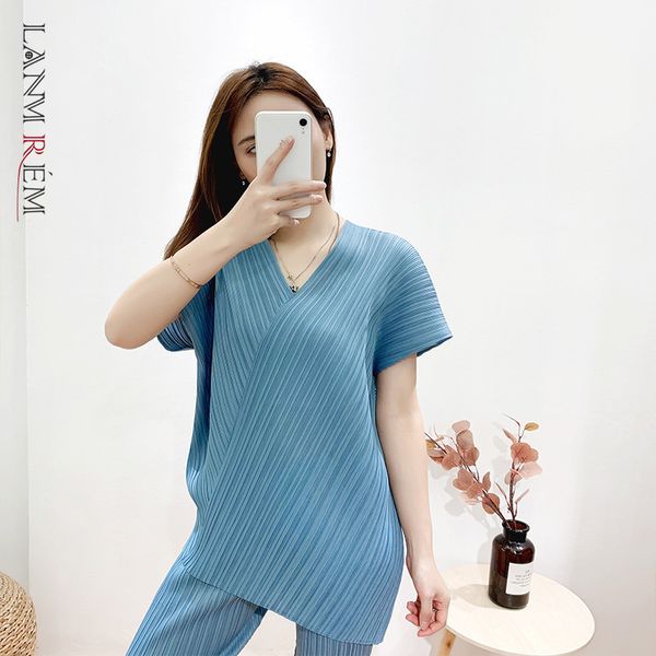 irregular t-shirt for women summer fold pleated shirts v neck female elegant loose shirt fashion yj697 210507, White
irregular t-shirt for women summer fold pleated shirts v neck female elegant loose shirt fashion yj697 210507, White