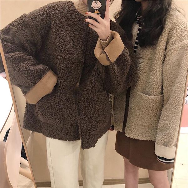 autumn and winter 2021 korean style niche loose casual two-sided wear design sense fur one-piece lamb velvet jacket women women's jacke, Black;brown
autumn and winter 2021 korean style niche loose casual two-sided wear design sense fur one-piece lamb velvet jacket women women's jacke, Black;brown